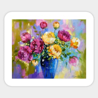 Bouquet of peonies Sticker